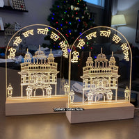 Acrylic Golden Temple Lamp