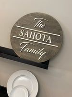 Custom Family Name Sign