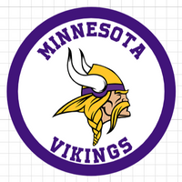 Minnesota Vikings 3D Wooden Sports Sign