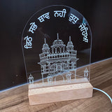 Acrylic Golden Temple Lamp