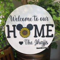 Mickey HOME Sign