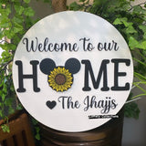 Mickey HOME Sign